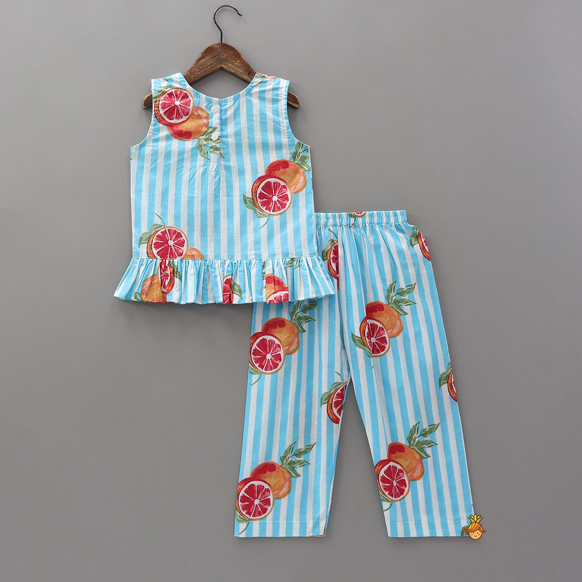 Pre Order: Ruffle Hem Sleeveless Top And Pant