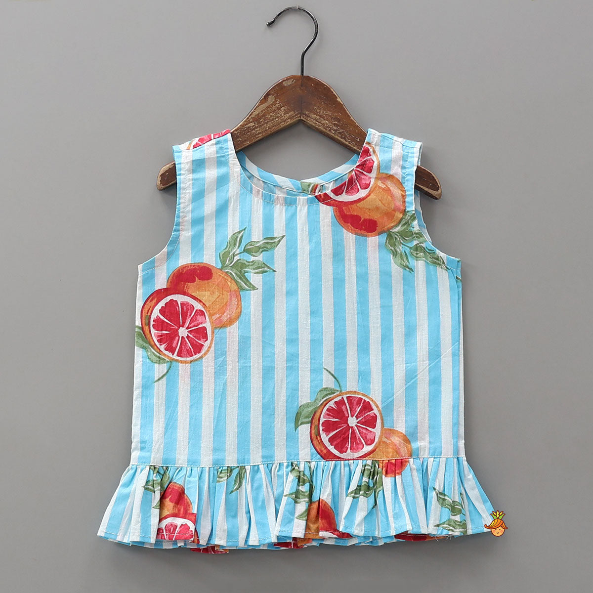 Pre Order: Ruffle Hem Sleeveless Top And Pant