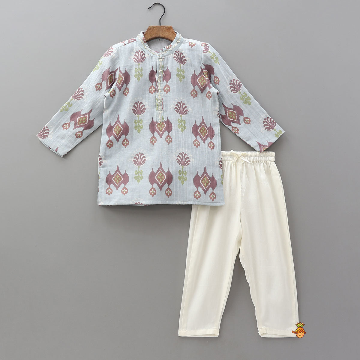 Pre Order: Printed Kurta And Pyjama