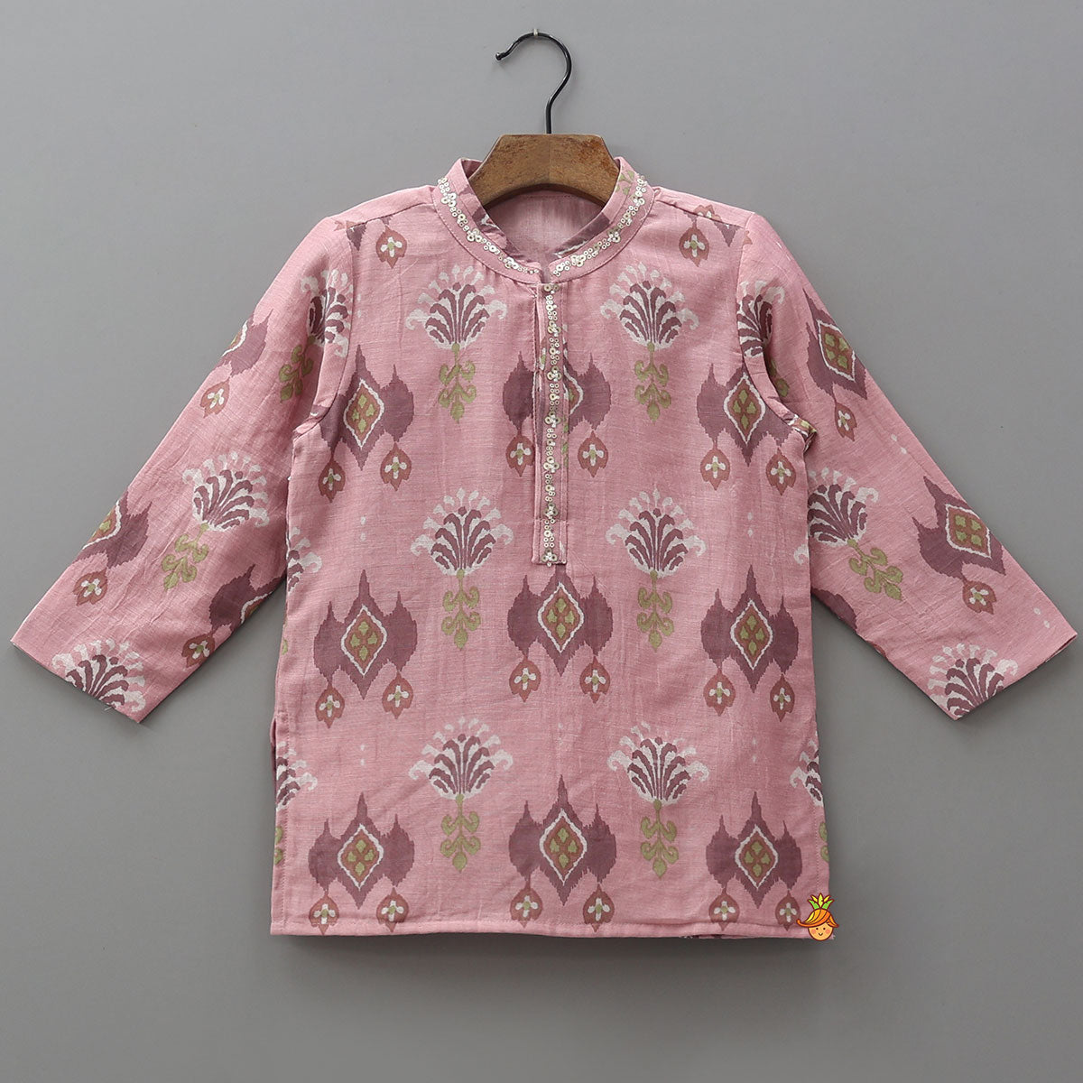 Pre Order: Classic Printed Kurta With Pyjama