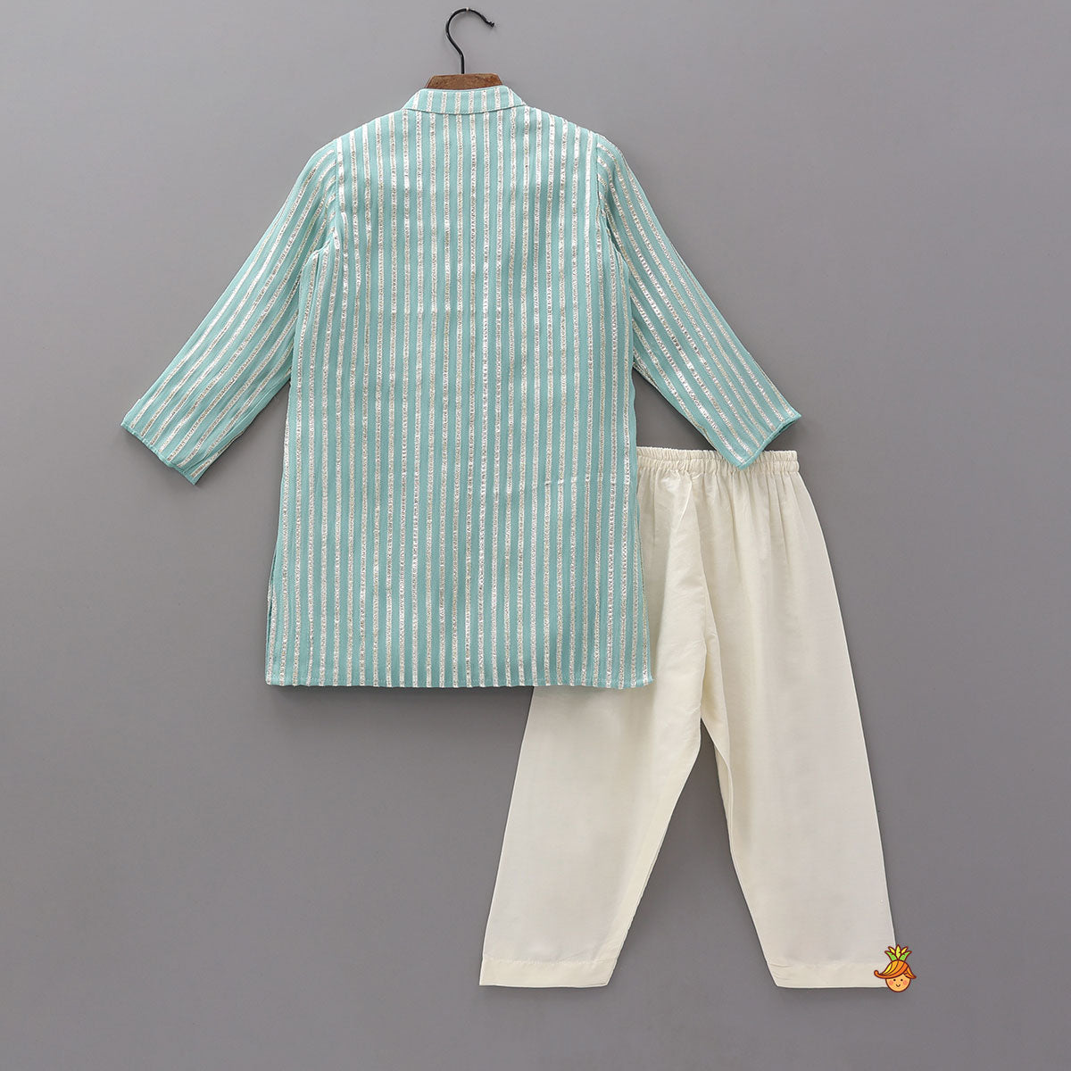 Pre Order: Festive Gota Embroidered Kurta With Pyjama