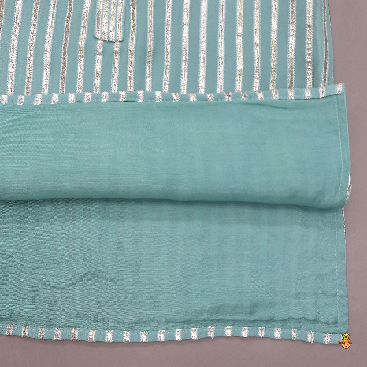 Pre Order: Festive Gota Embroidered Kurta With Pyjama