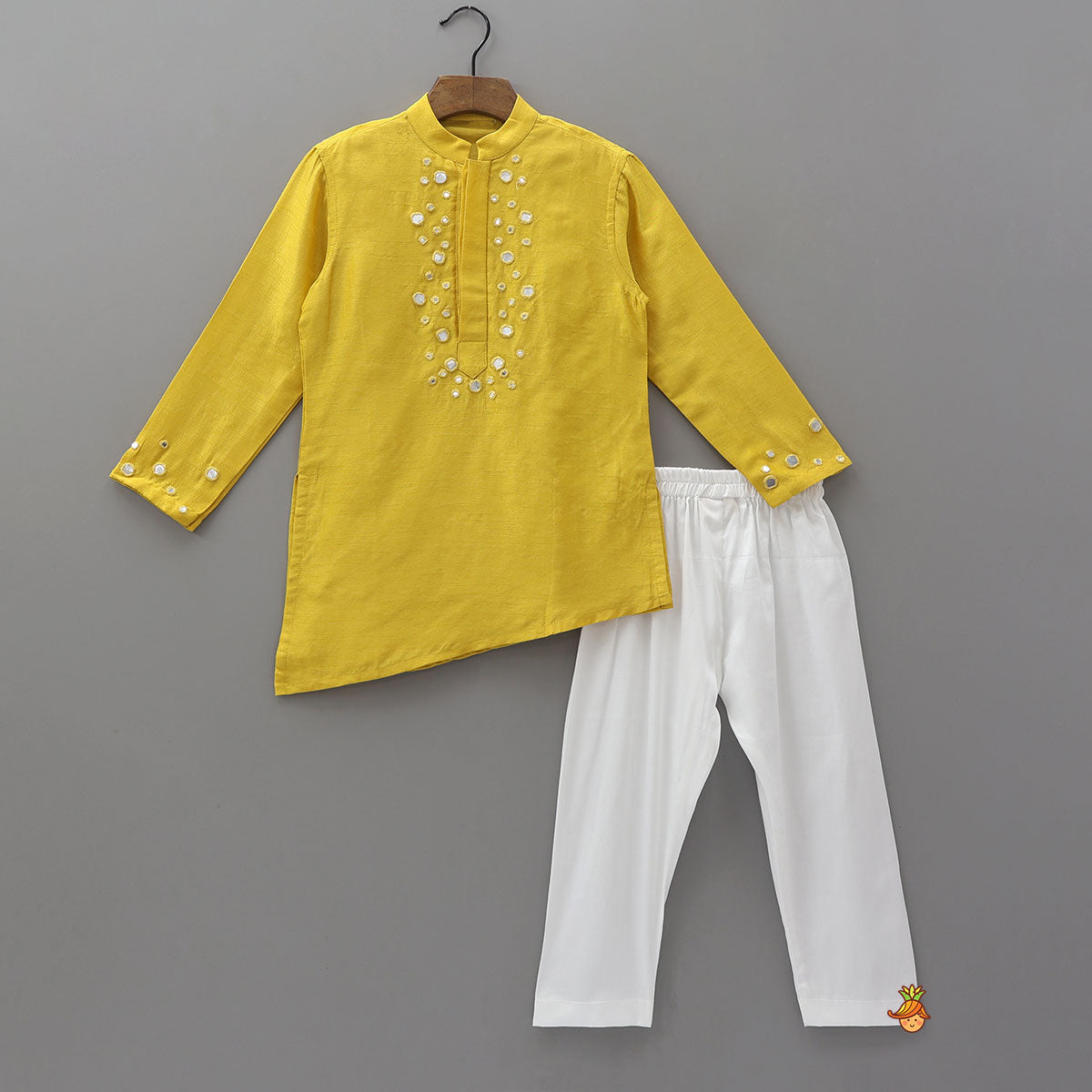 Pre Order: Asymmetric Stylish Kurta And Pyjama