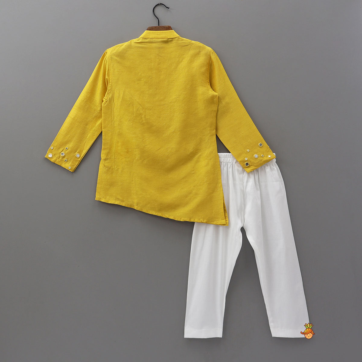 Pre Order: Asymmetric Stylish Kurta And Pyjama