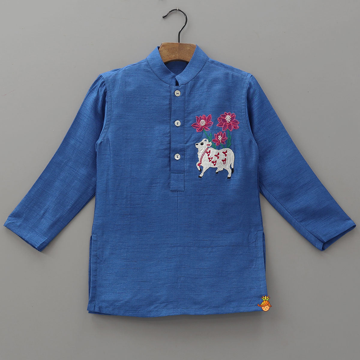 Pre Order: Applique Work Kurta And Pyjama