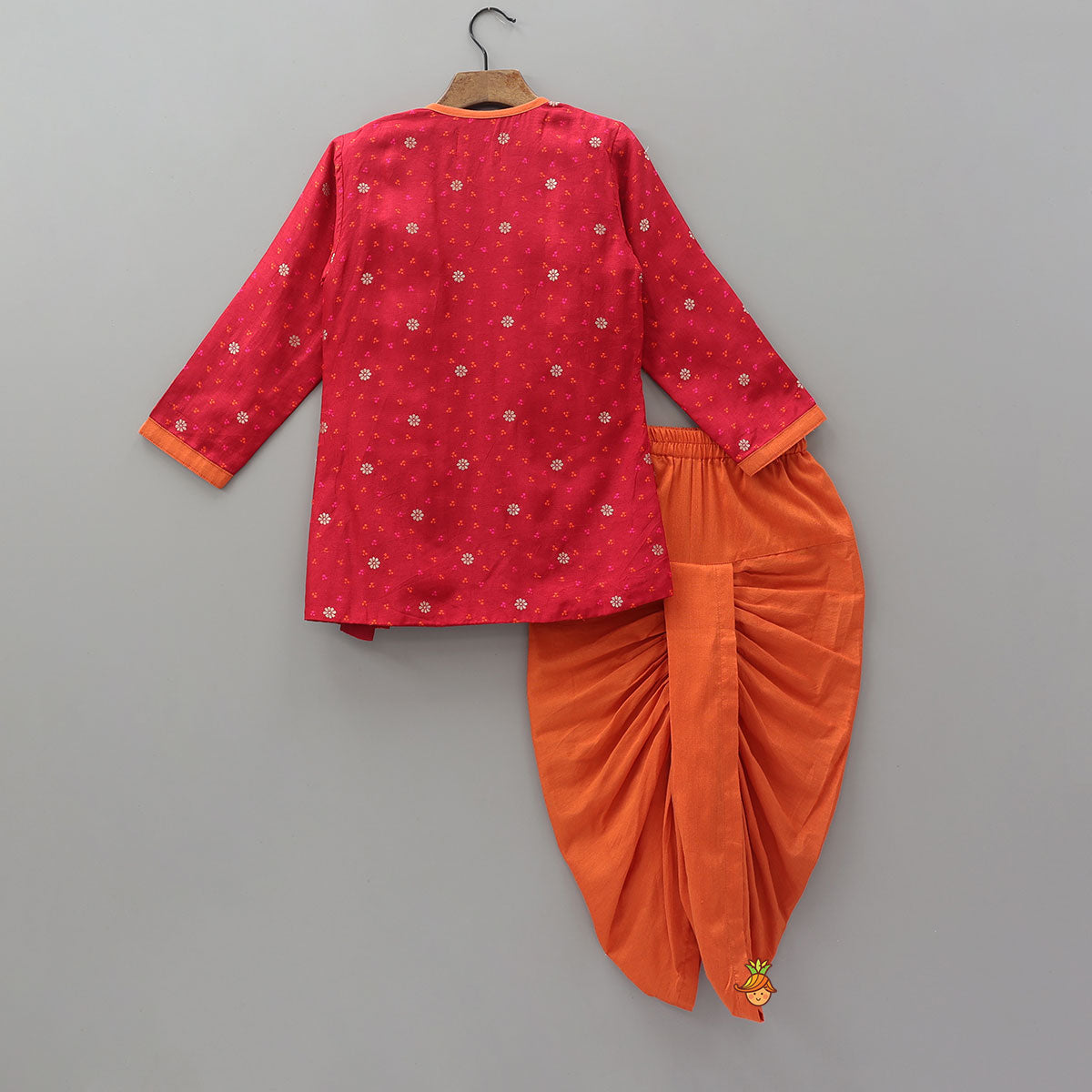 Pre Order: Krishna Embroidered Festive Kurta And Dhoti