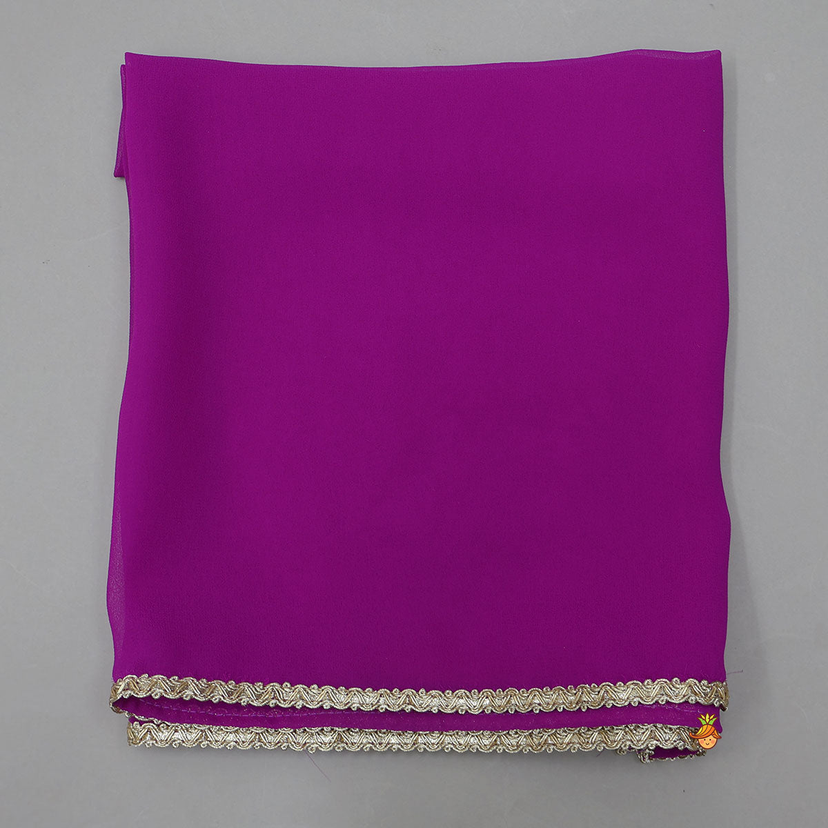 Pre Order: Striped Crop Top With Layered Lehenga And Dupatta