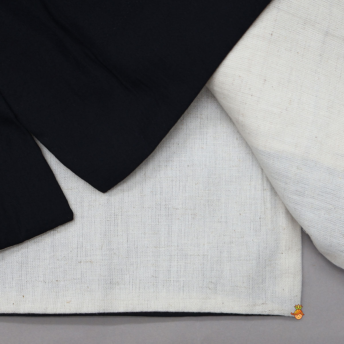 Pre Order: Kurta With Contrasting Pocket Square Jacket And Pyjama