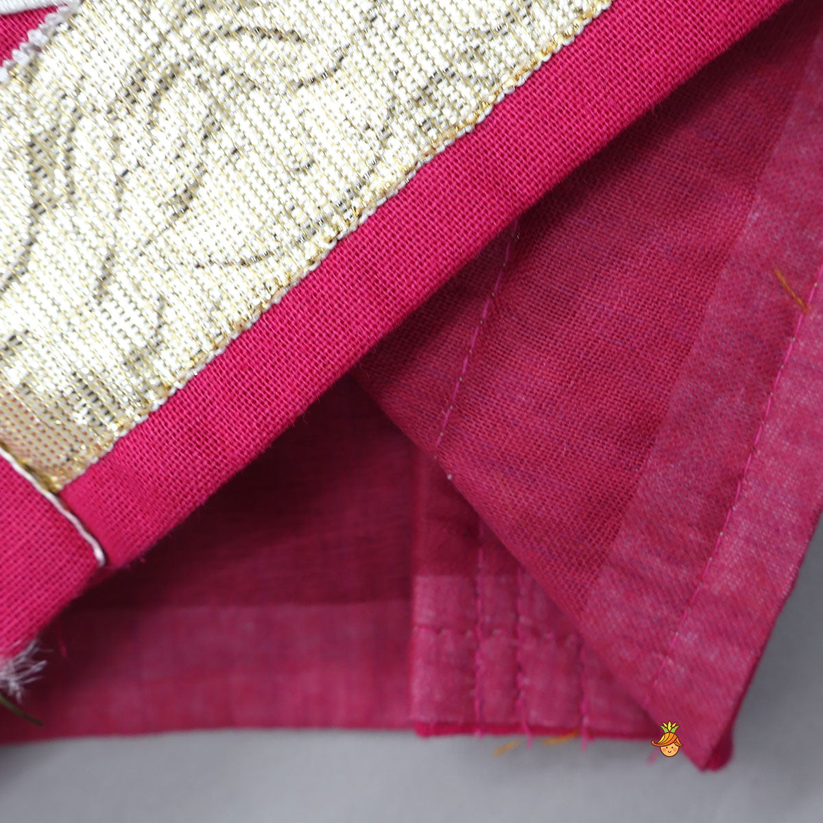 Strappy Crop Top And Mirror Work Lehenga With Dupatta