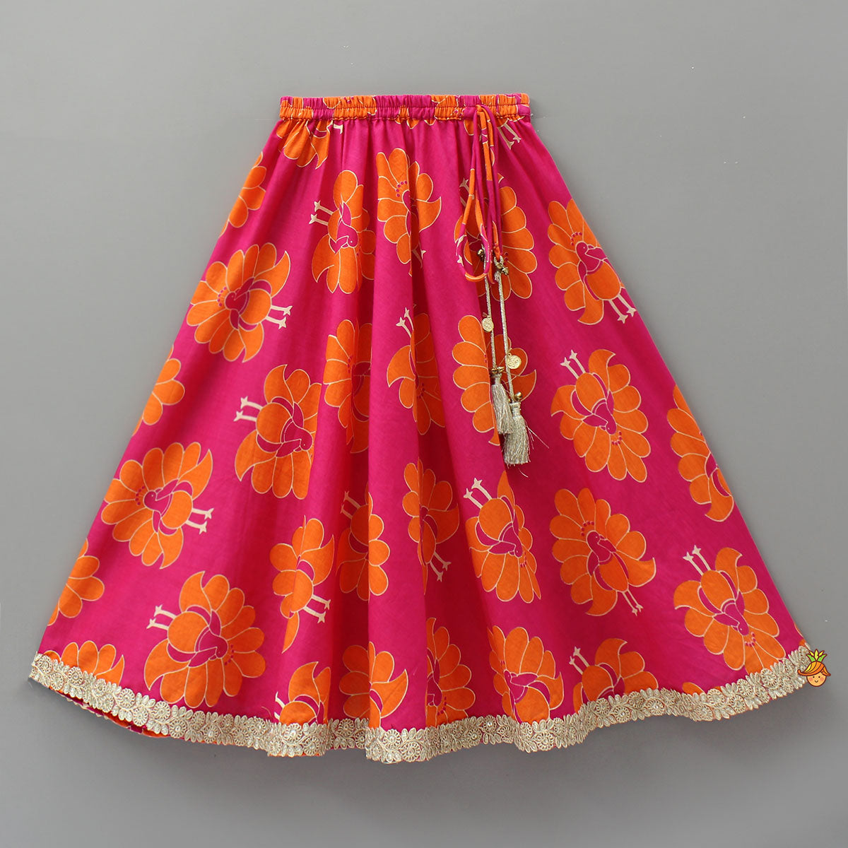 Pre Order: Back-Knot Halter Neck Crop Top And Lehenga