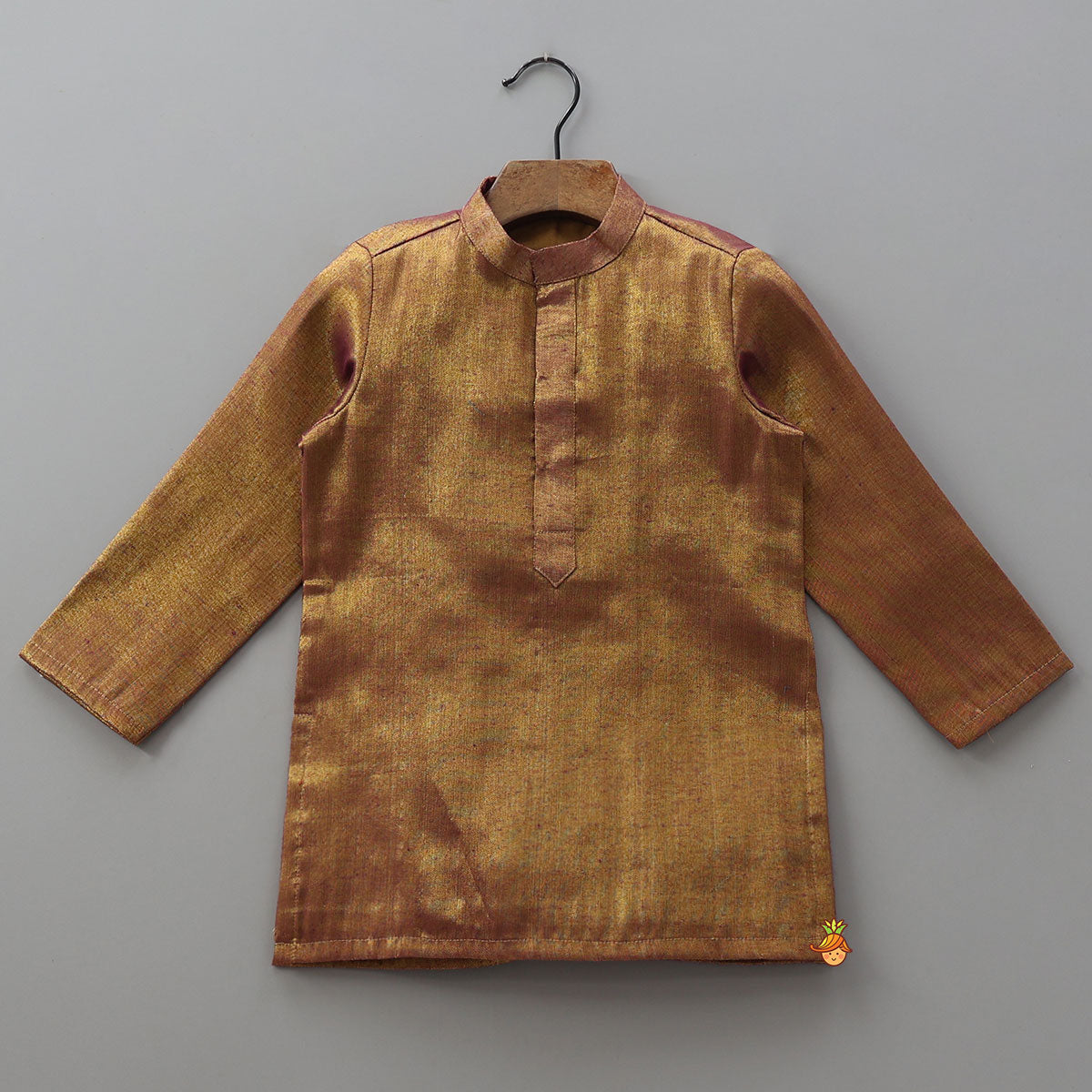 Pre Order: Shimmery Kurta With Patchwork Detailed Jacket And Pyjama