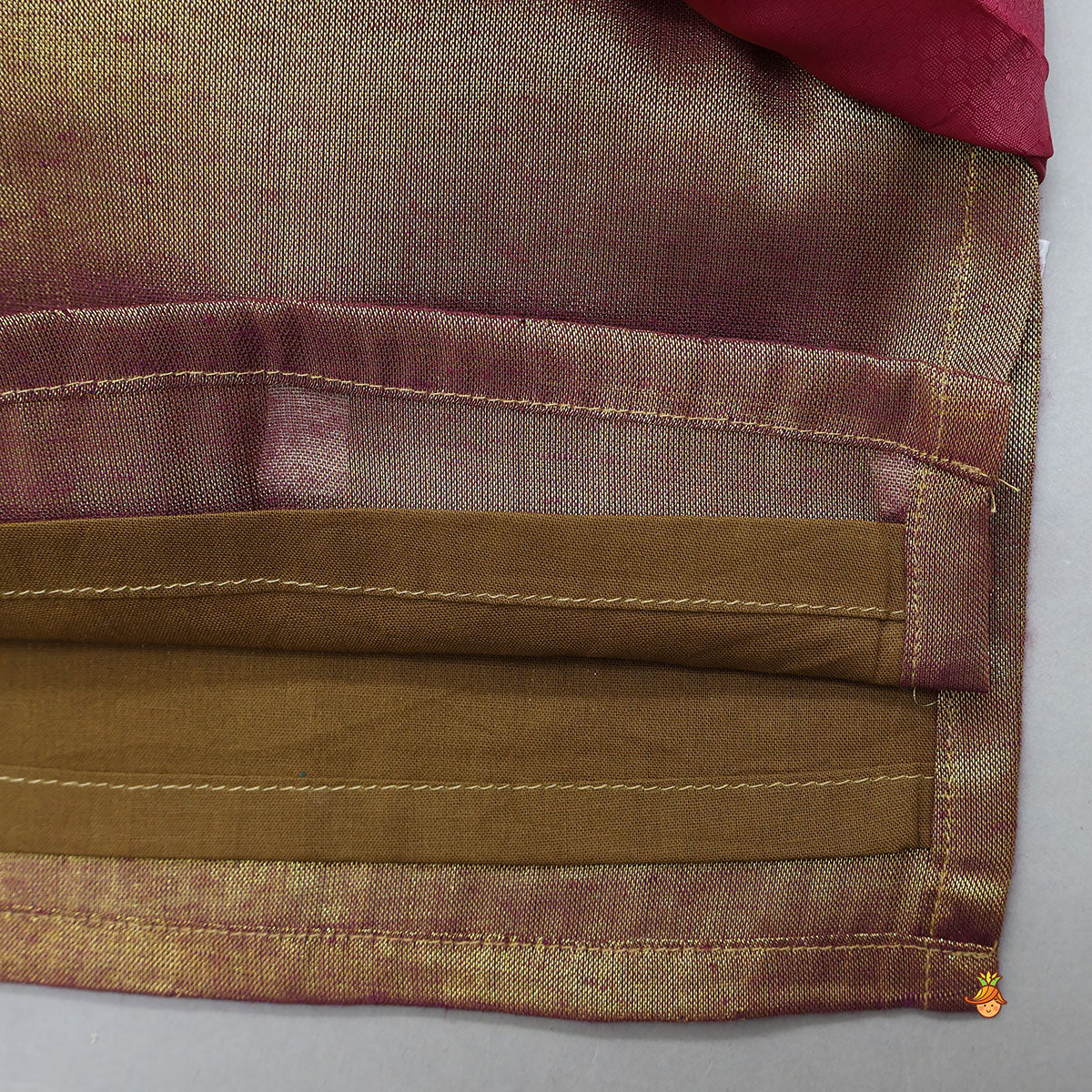 Pre Order: Shimmery Kurta With Patchwork Detailed Jacket And Pyjama