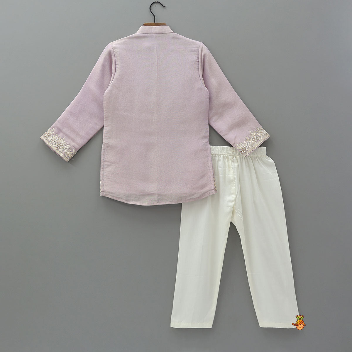 Pre Order: Floral Embroidered Kurta With Pyjama