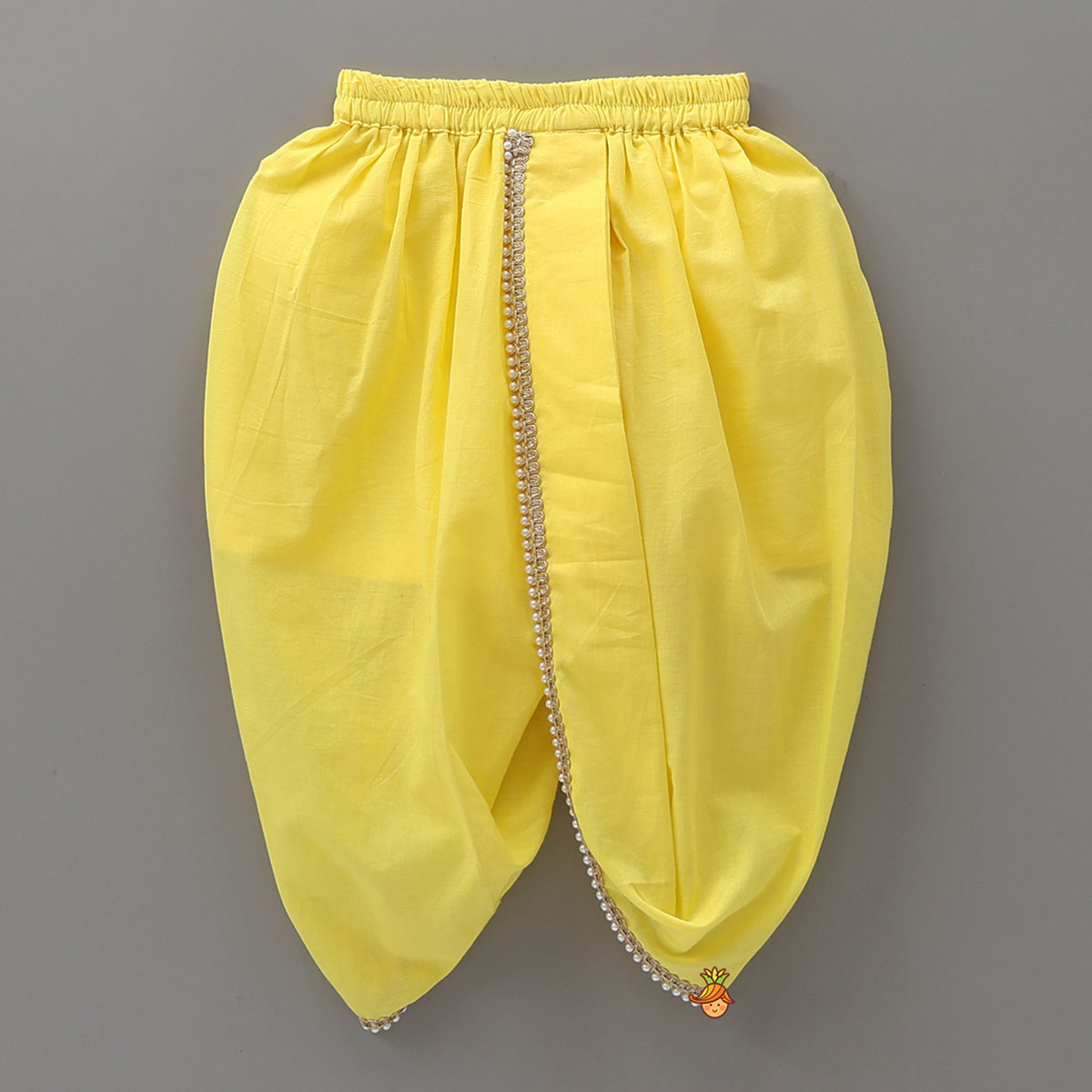 Pre Order: Traditional Dhoti Set With Matching Stole And Waist Belt With Headband