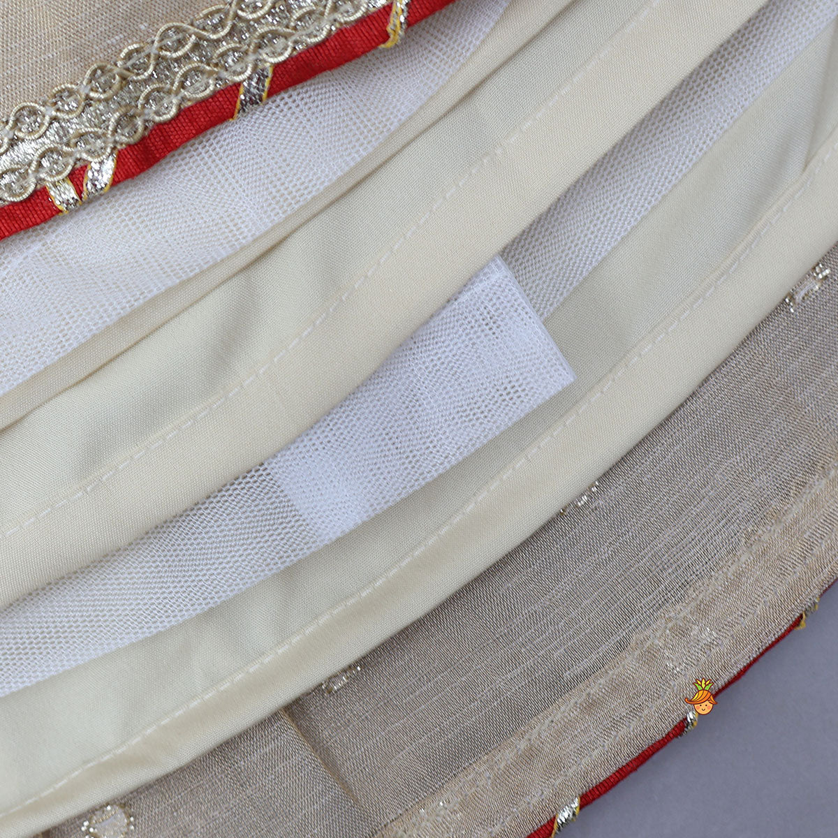Pre Order: Back Bow Detail Crop Top And Pleated Lehenga