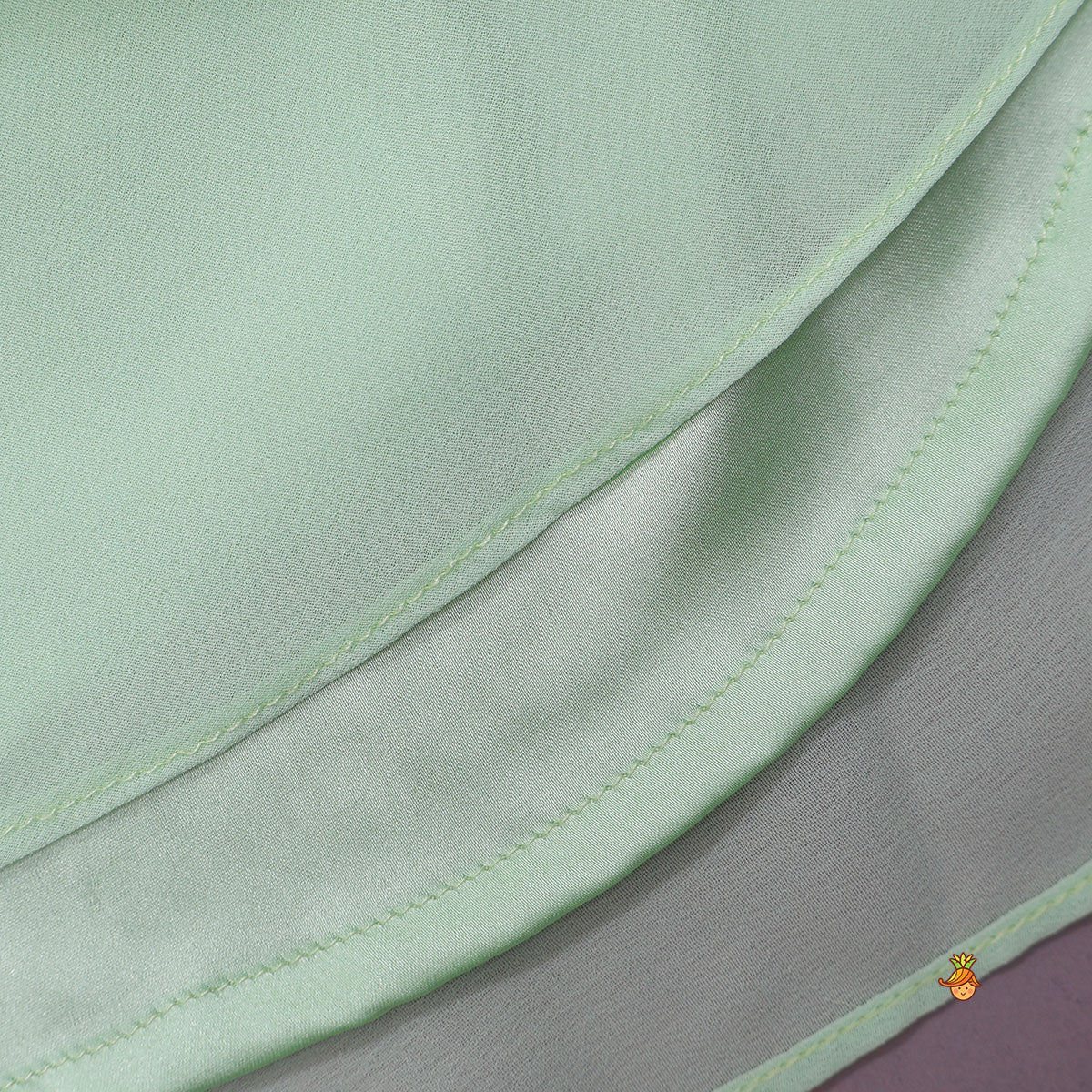 Beautiful Faux Pearl Embellished Pre Draped Saree