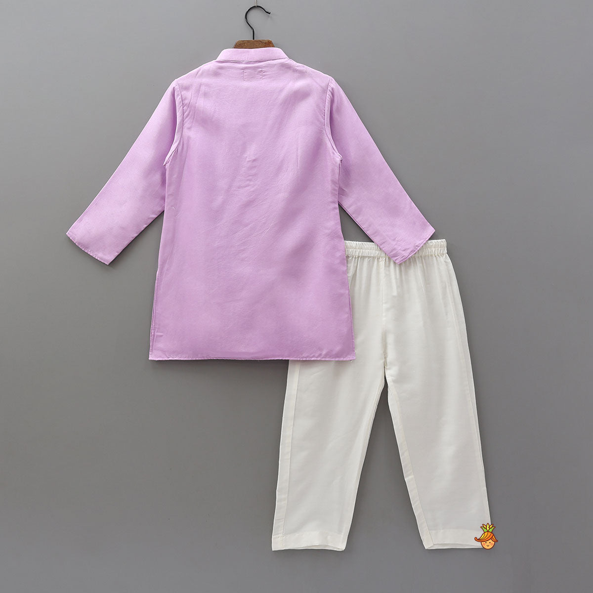 Pre Order: Hand-Embroidered Bead-Embellished Silk Kurta And Pyjama