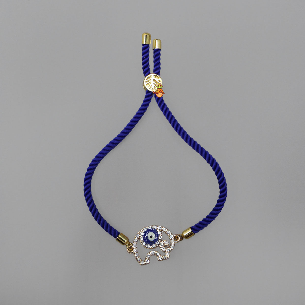 Twisted Cord Rakhi With Evil Eye Charm