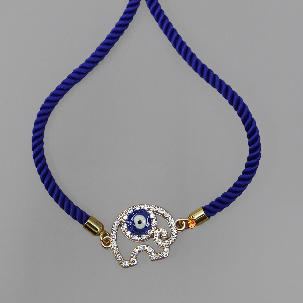 Twisted Cord Rakhi With Evil Eye Charm
