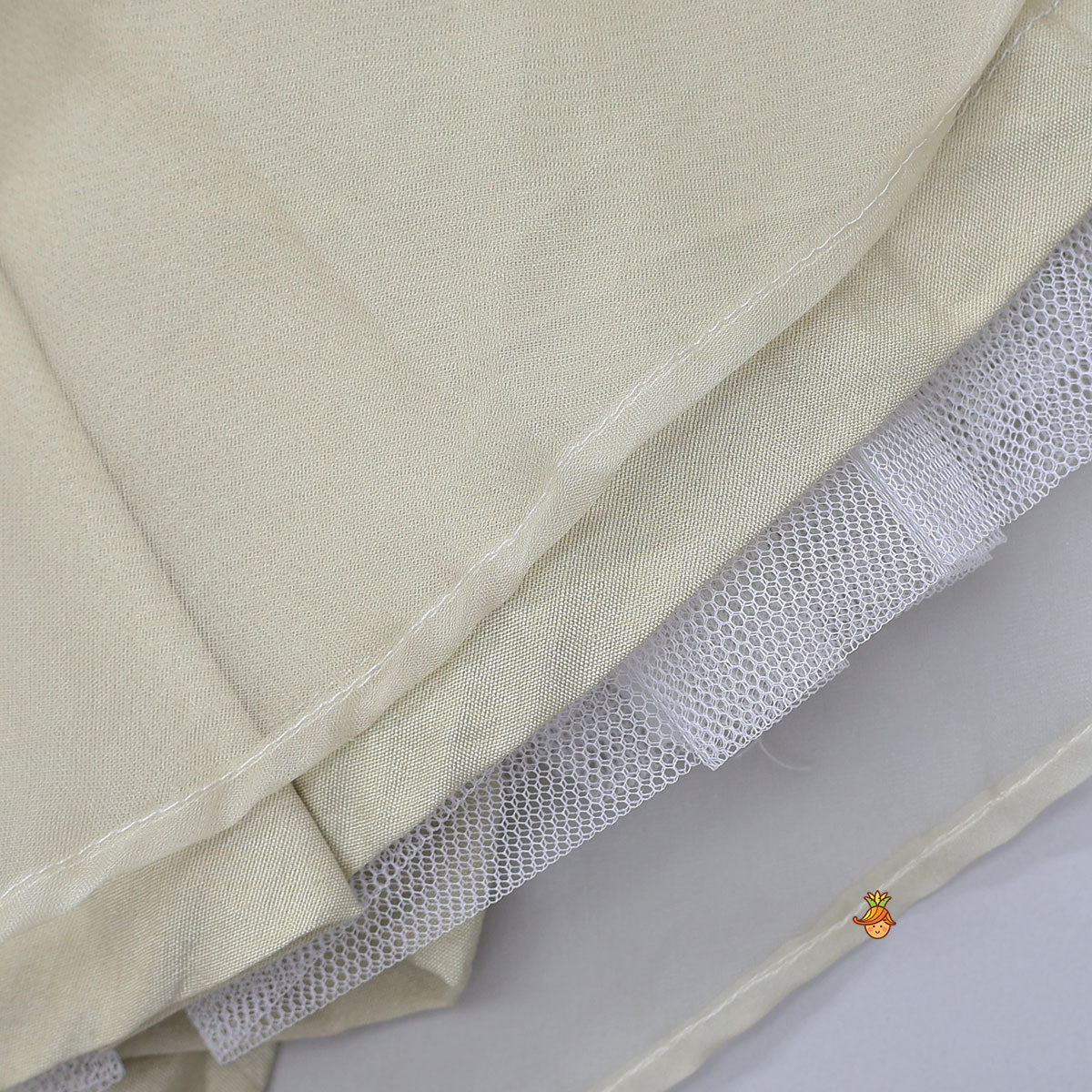Pre Order: Heavy Embroidered Kurti With Attached Organza Dupatta