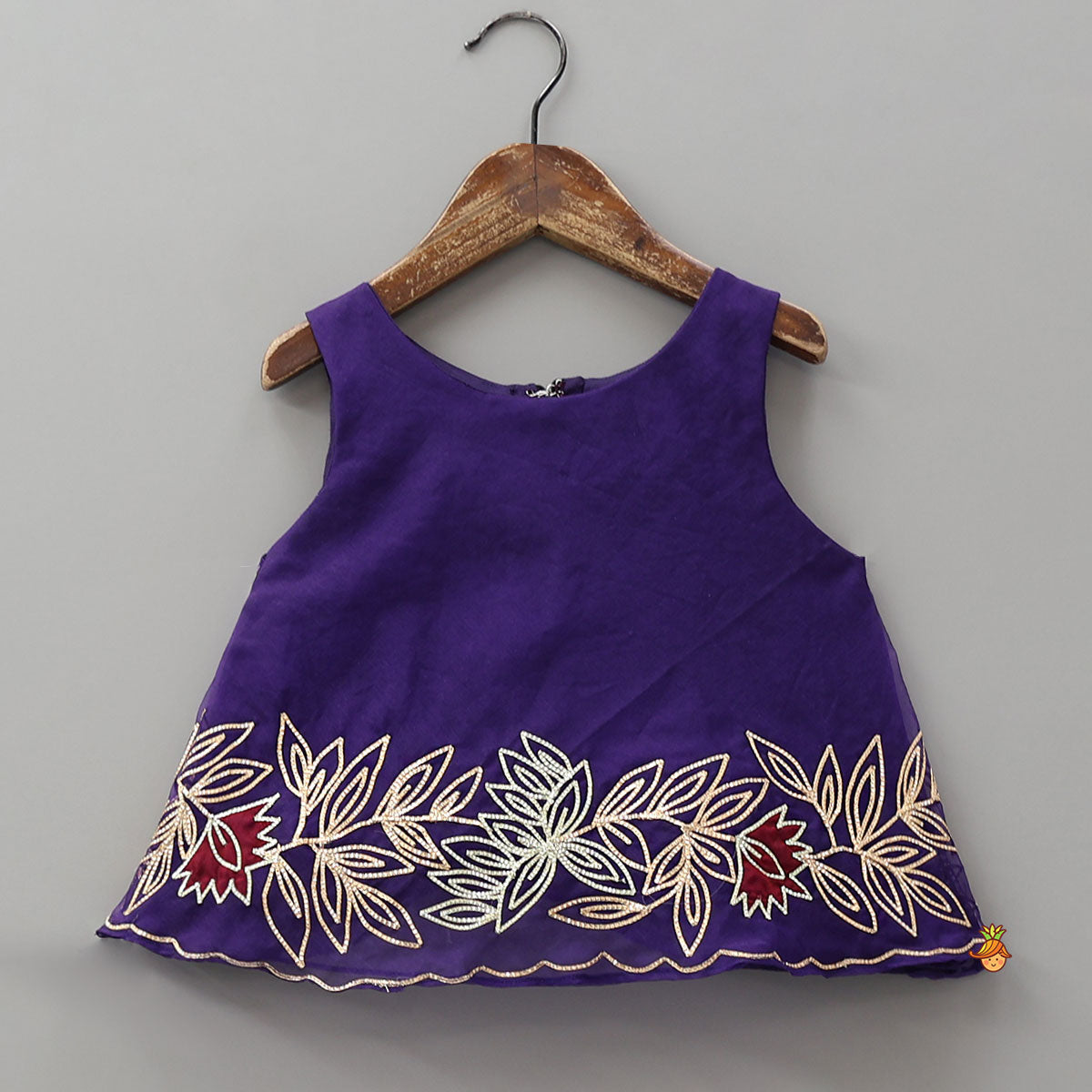 Pre Order: Floral Embroidered Top And Lehenga With Ruffled Dupatta