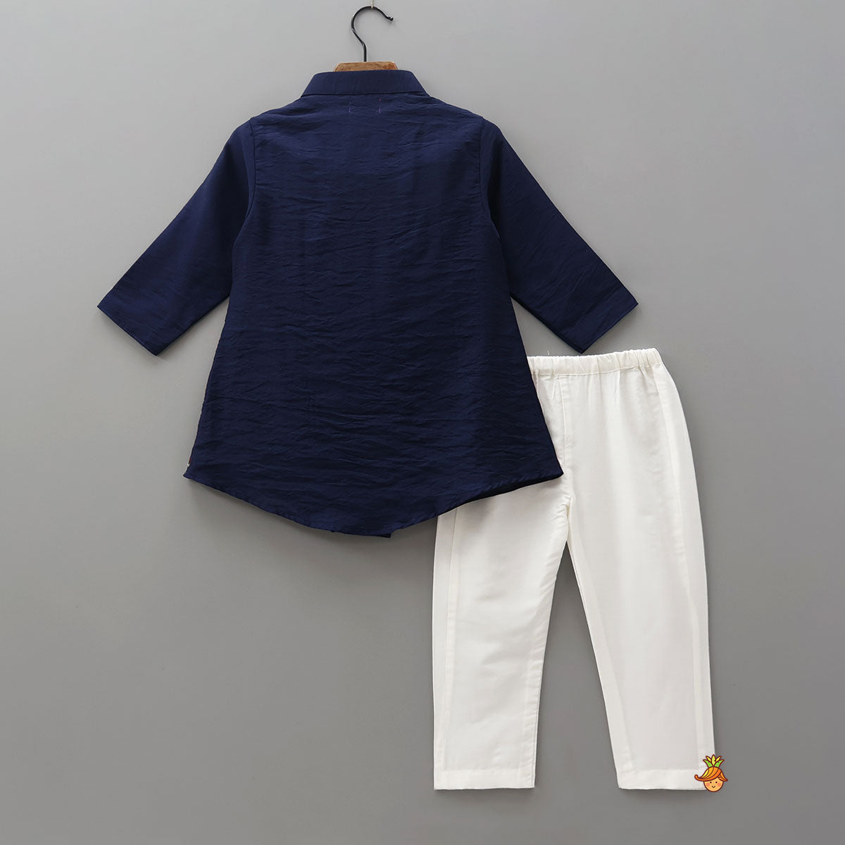 Pre Order: One-Sided Hand-Block Printed Kurta And Pyjama