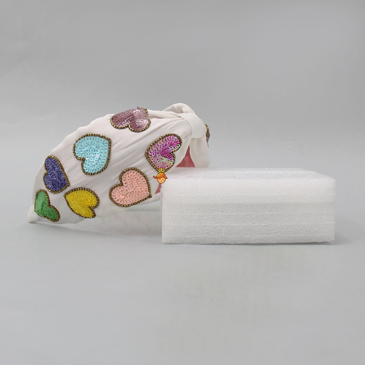 Multicolour Sequin Sweetheart Embroidered Hair Band