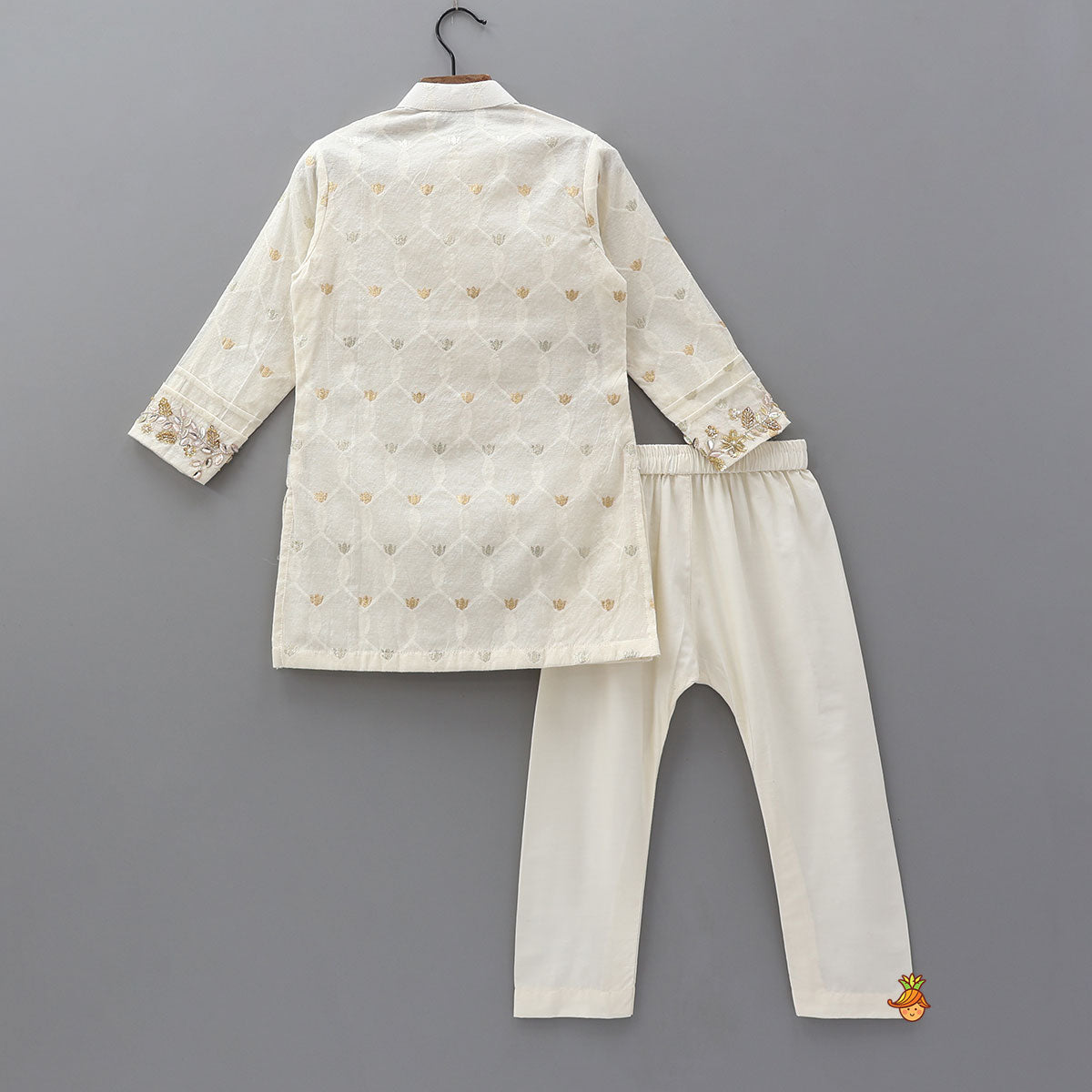 Pre Order: Intricate Cut Dana And Sequin Embroidered Kurta With Pyjama