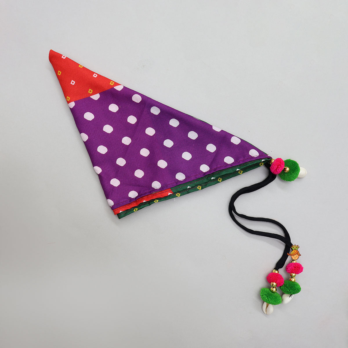 Pre Order: Strappy Mirror Embroidered Top With Lehenga And Bandana With Potli Bag