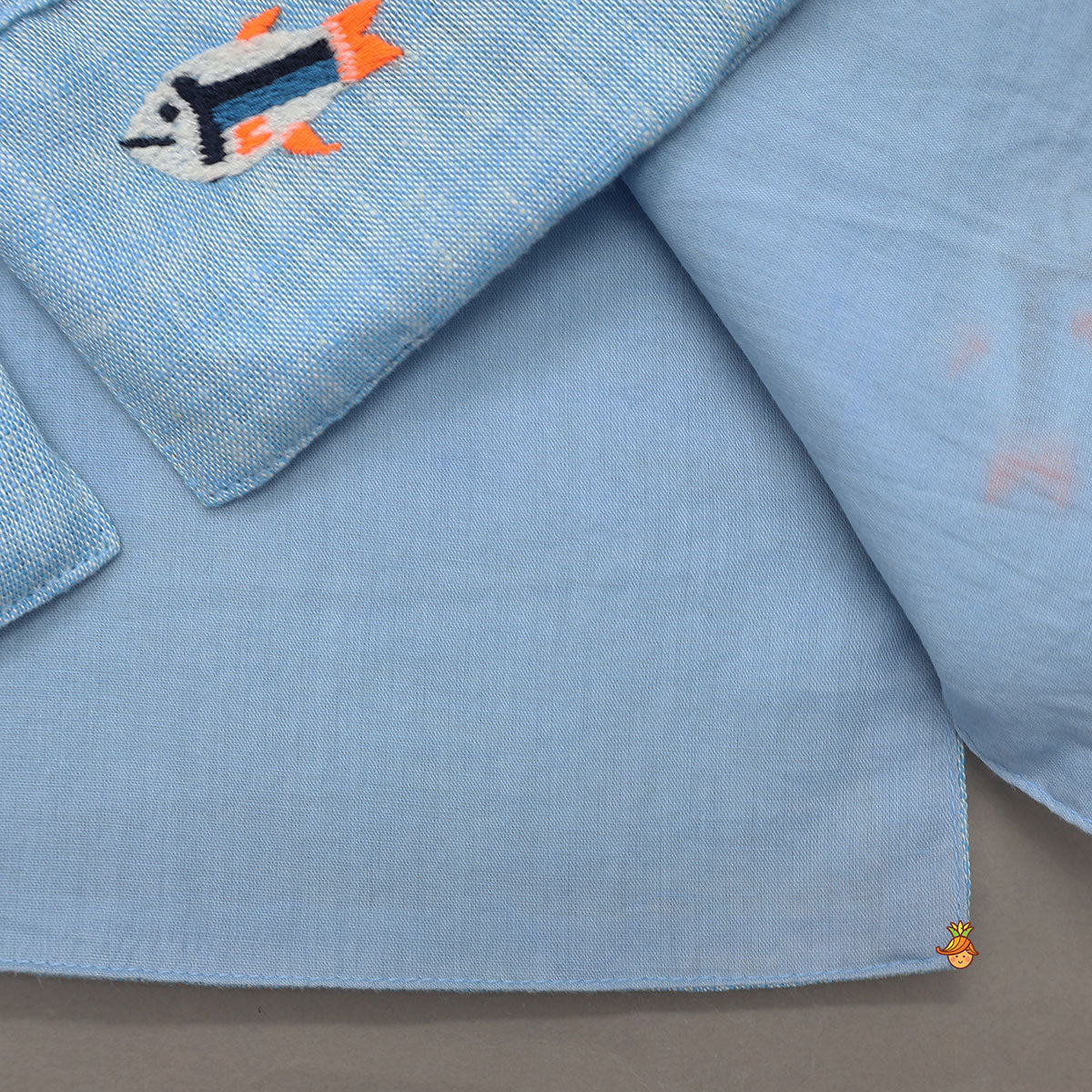 Pre Order: Ethnic Kurta With Fish Motif Embroidered Jacket And Pyjama