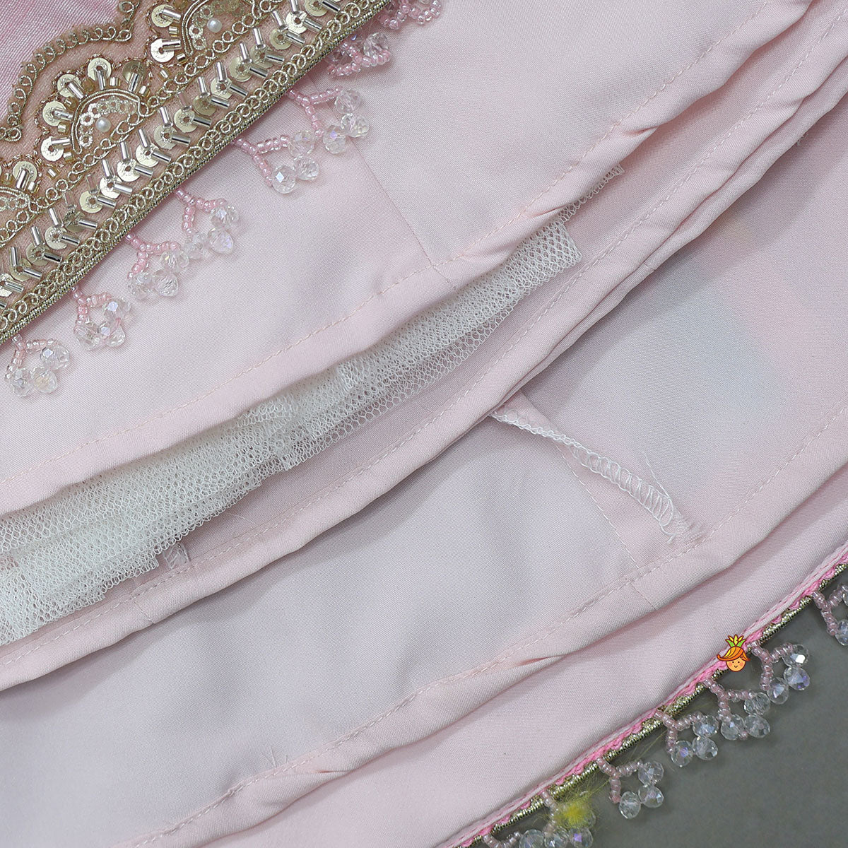 Pre Order: Dreamy Halter Neck Crop Top With Lehenga