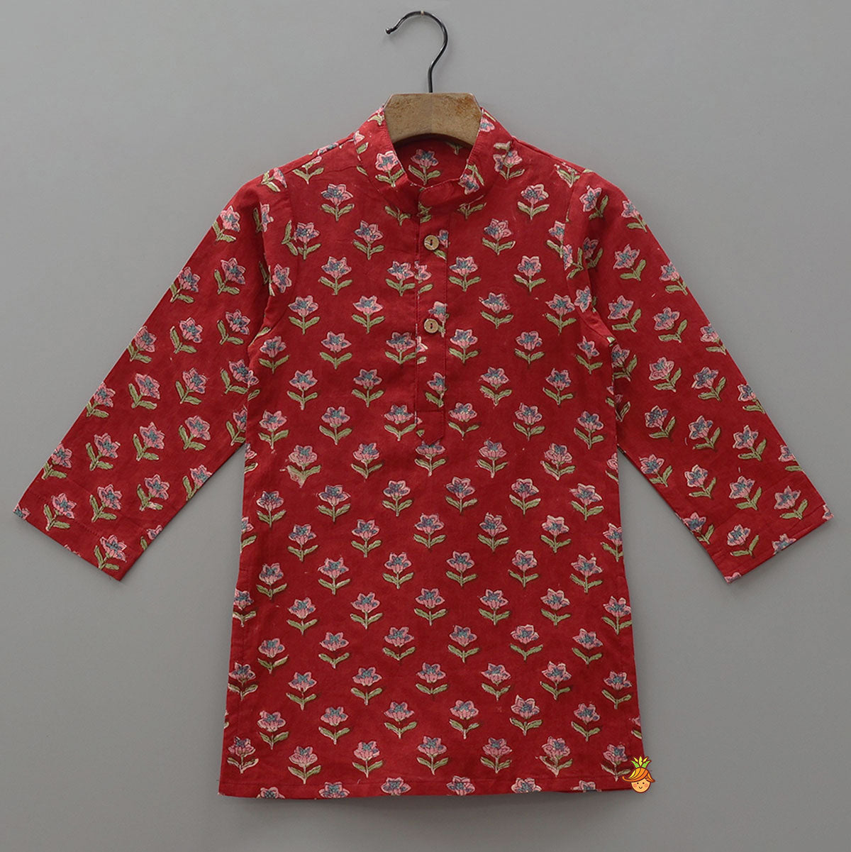 Pre Order: Ethnic Kurta With Pocket Detail Jacket And Dhoti
