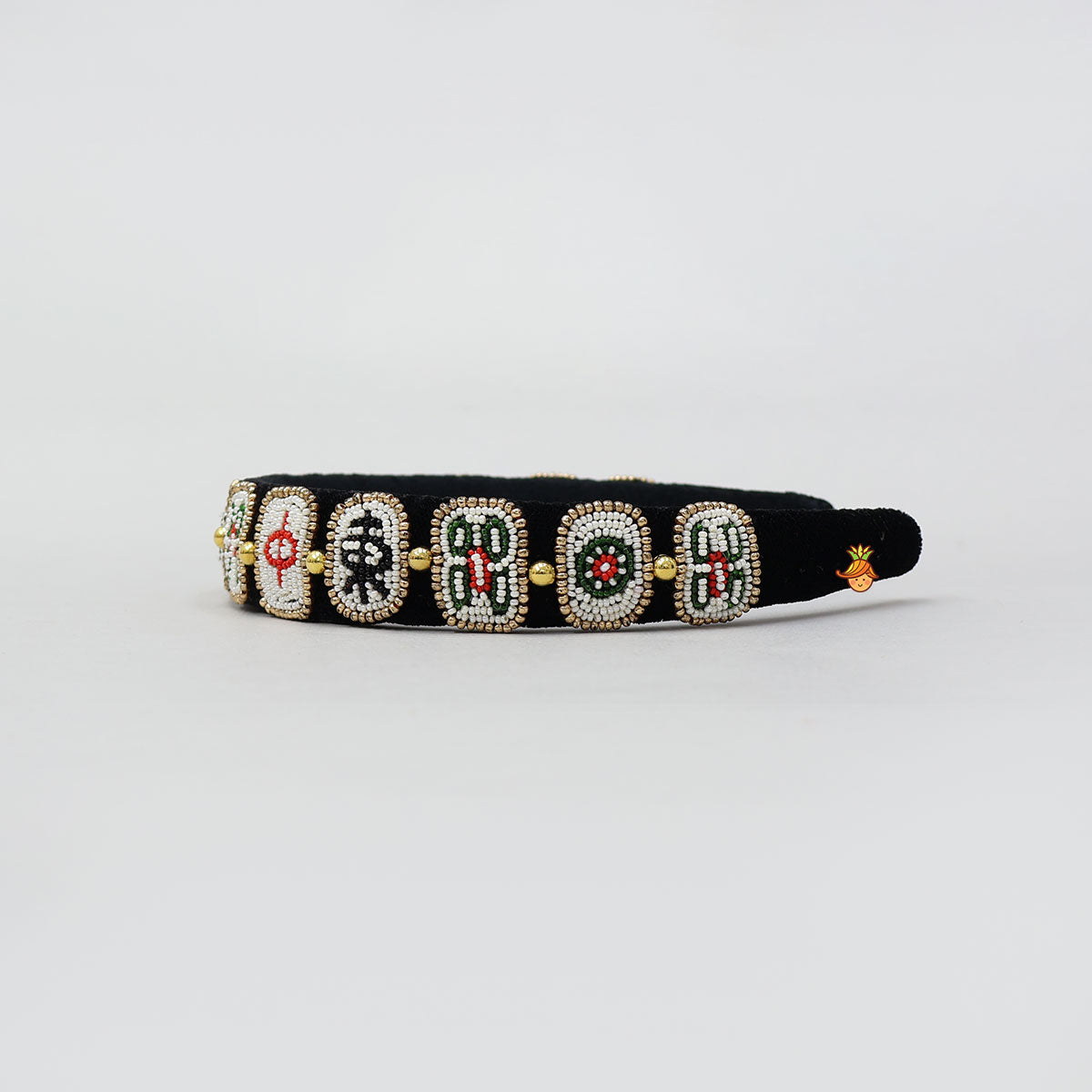 Velvet Hand Beaded Hair Band