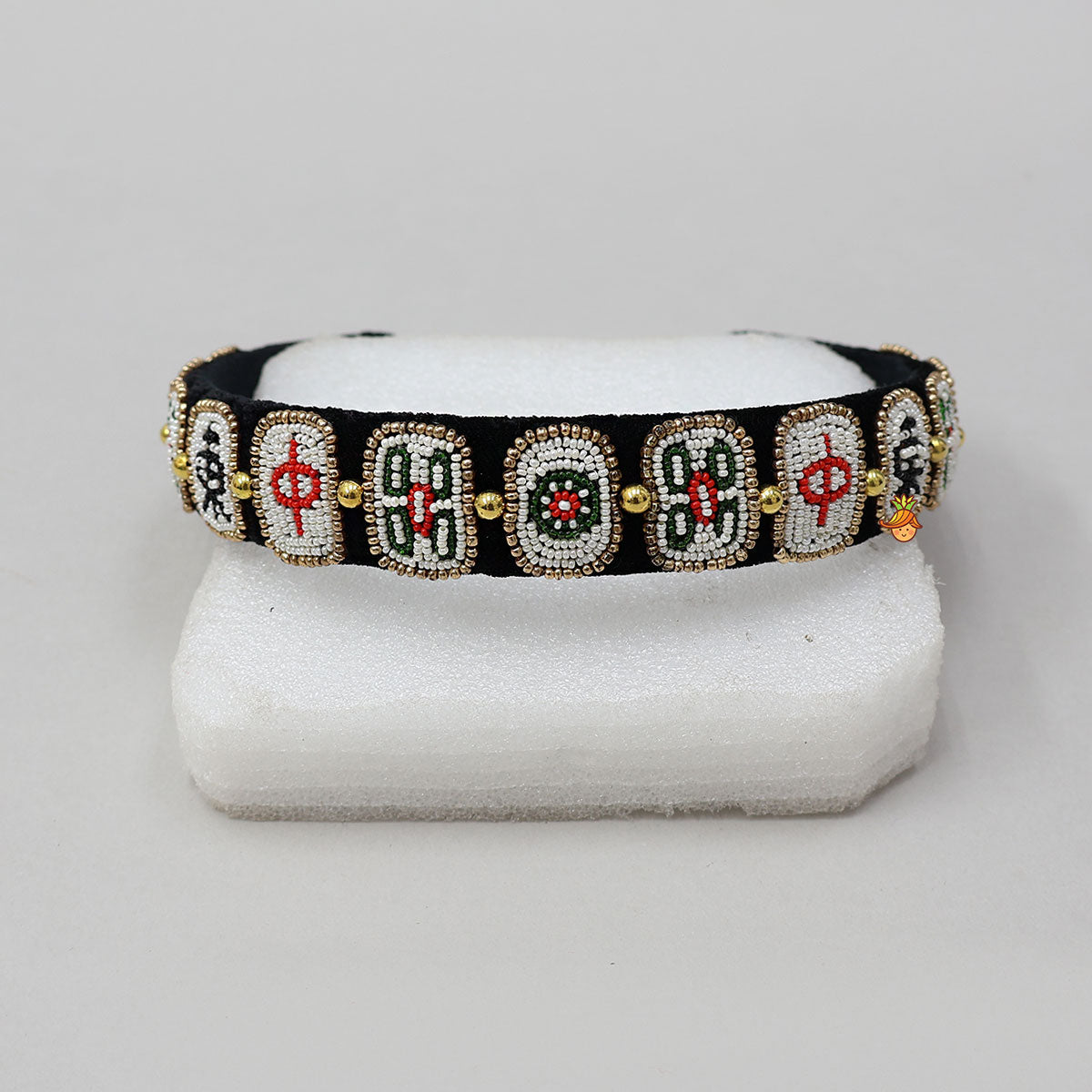 Velvet Hand Beaded Hair Band