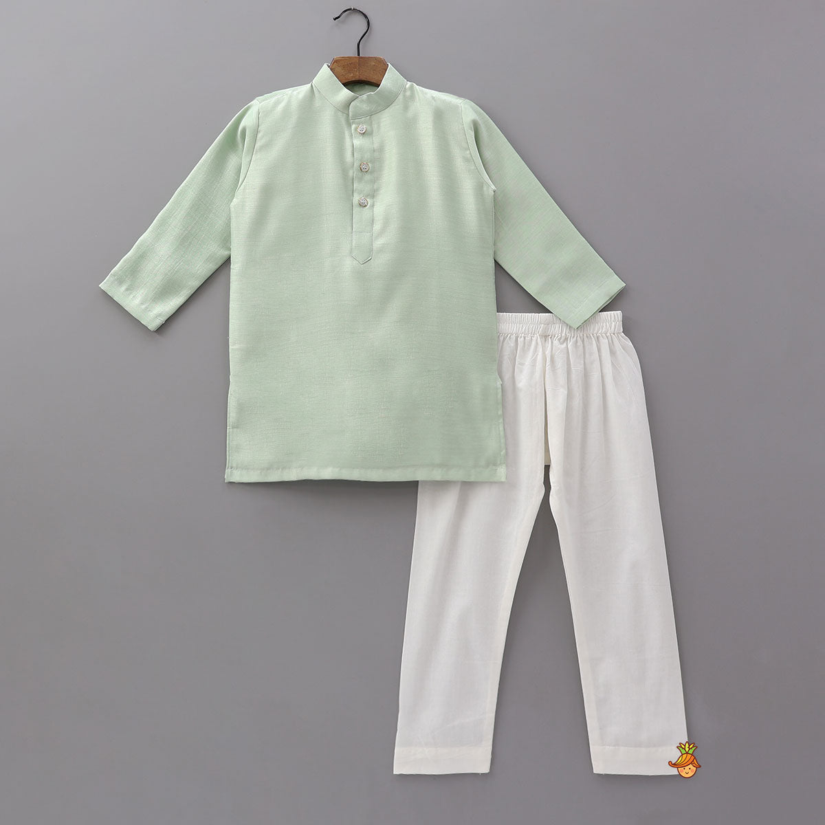 Pre Order: Kurta With Cute Car Motif Embroidered Jacket And Pyjama