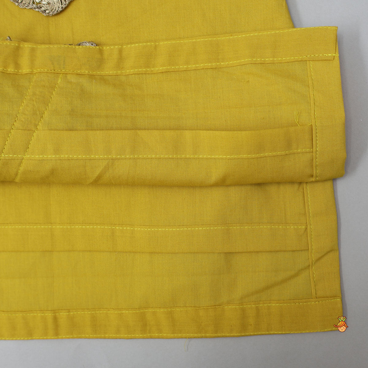 Pre Order: Printed Yoke Kurti And Sharara With Matching Dupatta