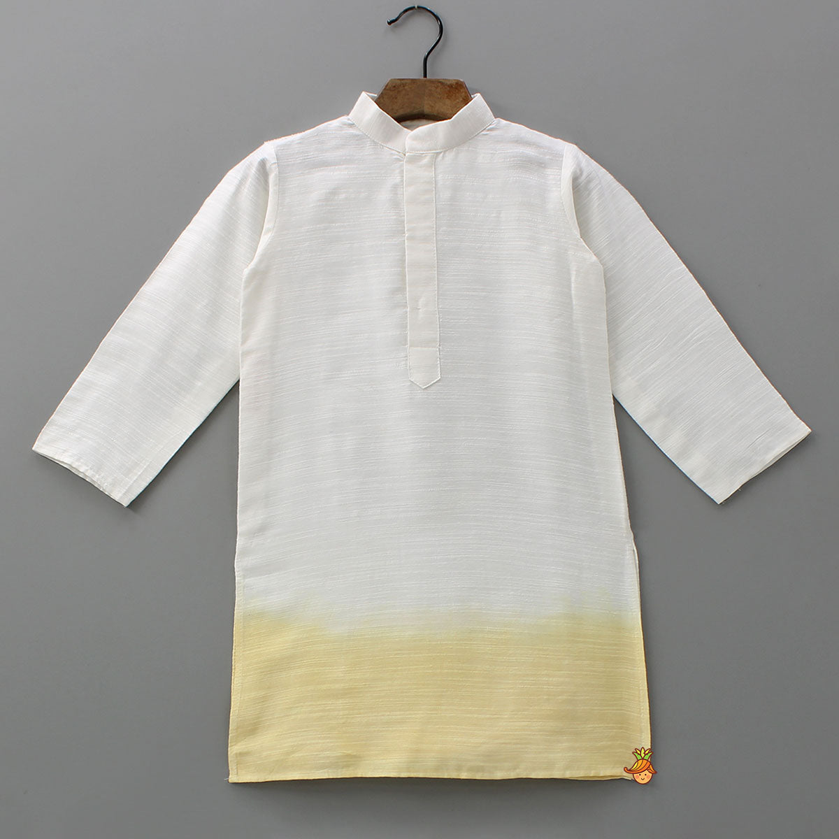 Pre Order: Ombre Kurta With Paisley Chikankari Inspired Jacket And Churidar