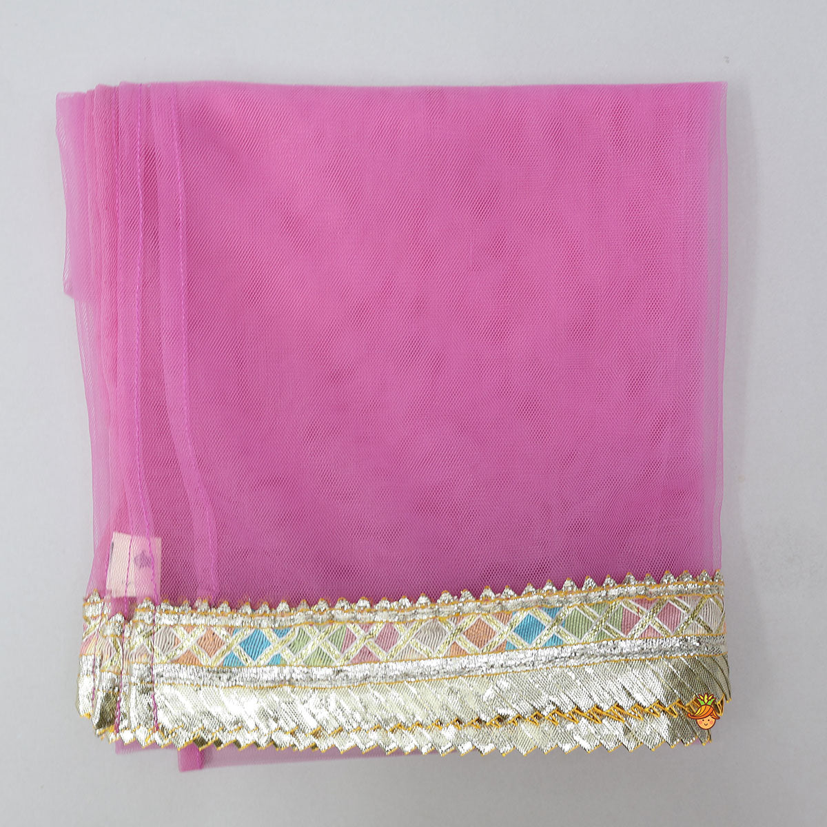 Pre Order: Checkered Top And Lehenga With Sheer Dupatta