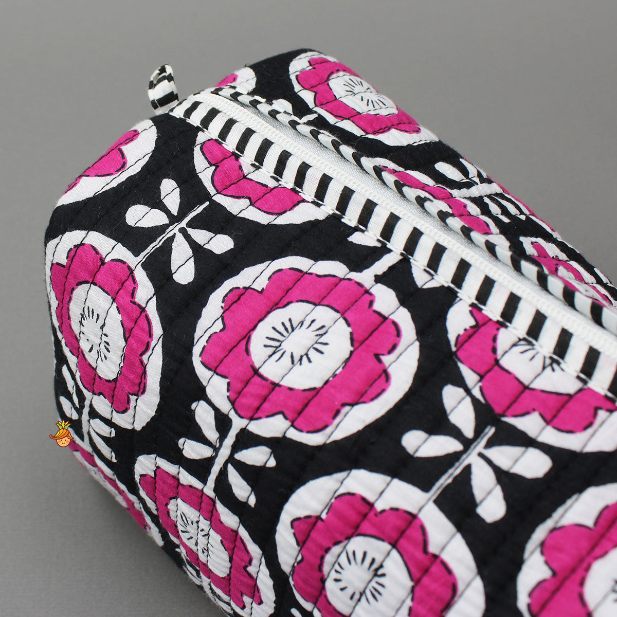 Floral Printed Pouch Bags - Set Of 3