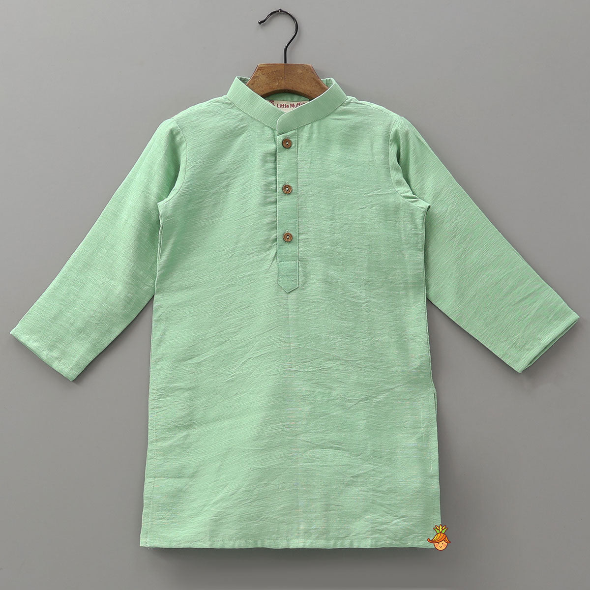 Ethnic Kurta With Floral Printed Jacket And Pyjama