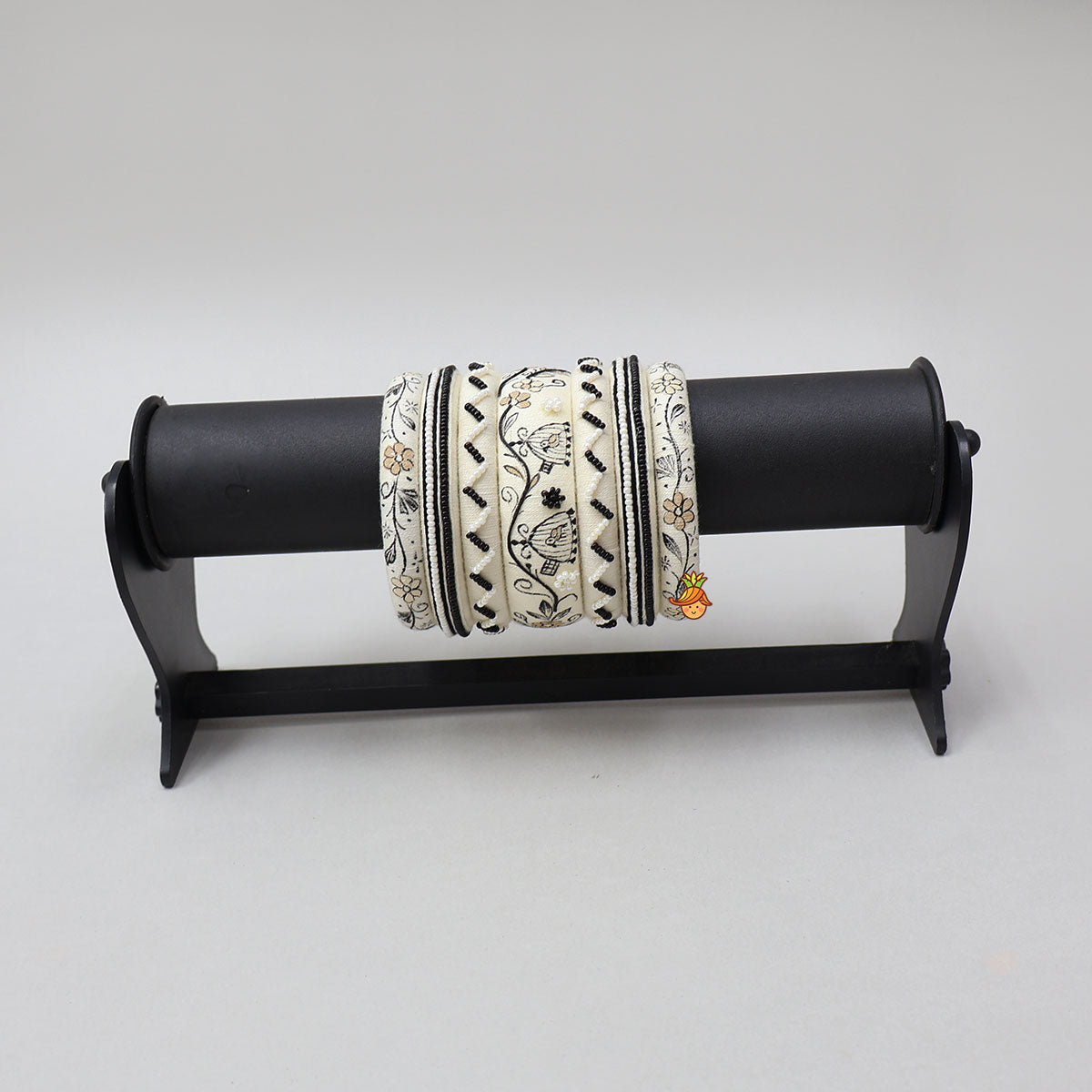 Artisan Hand-Painted Beaded Bangles
