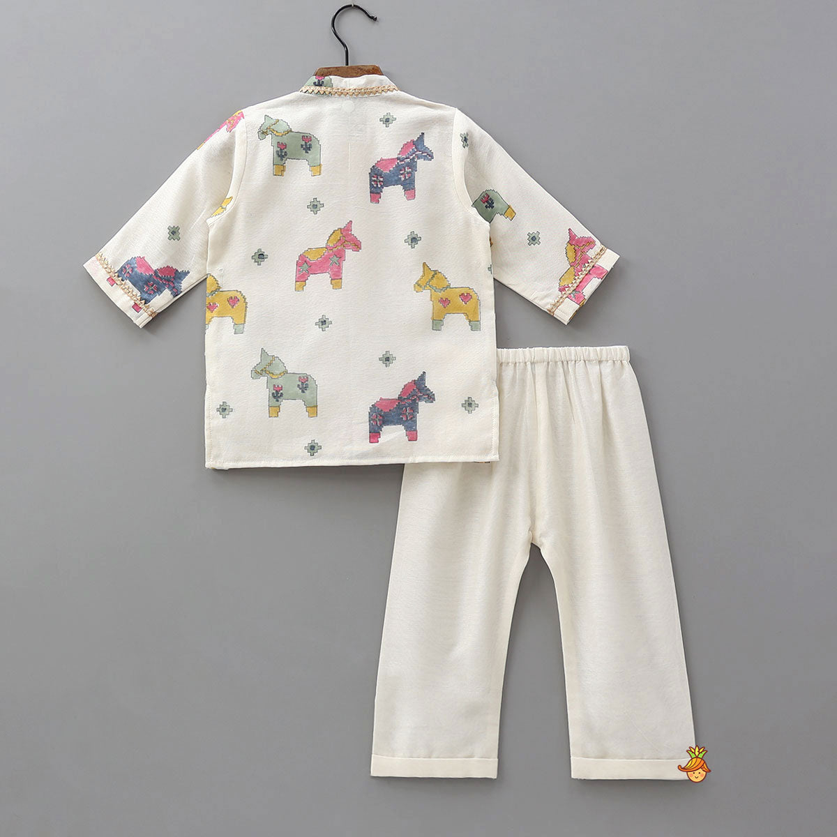 Cute Animal Printed Kurta With Pyjama