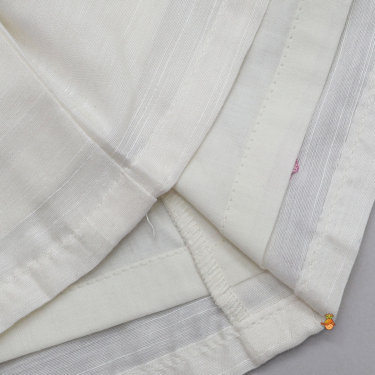 Floral Embroidered Kurta With Pyjama And Detachable Dupatta