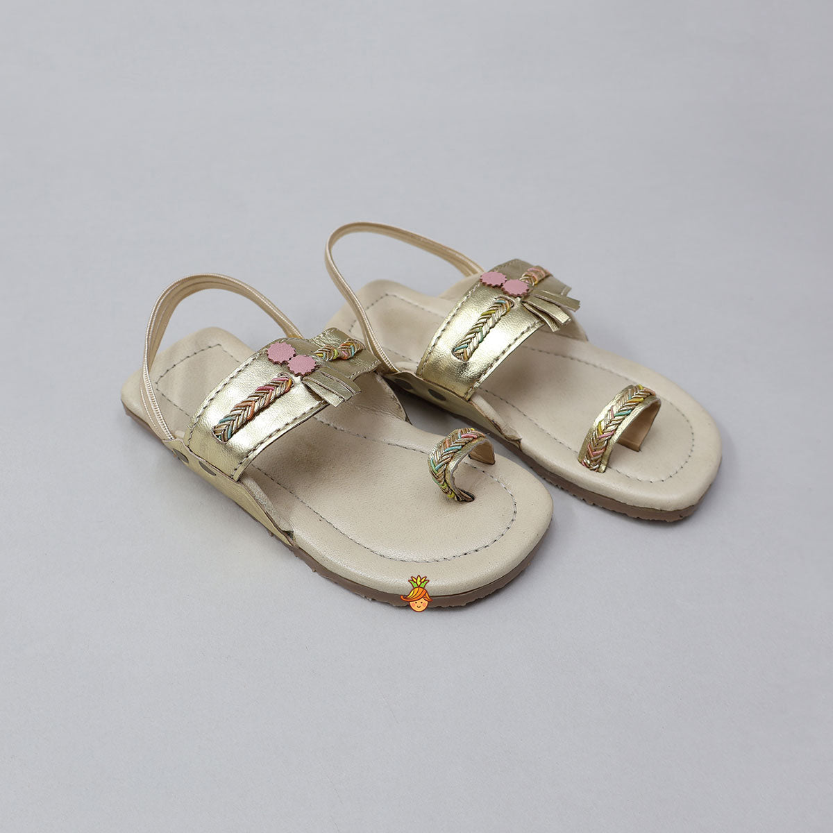 Braided Toe Ring Kolhapuri Flats