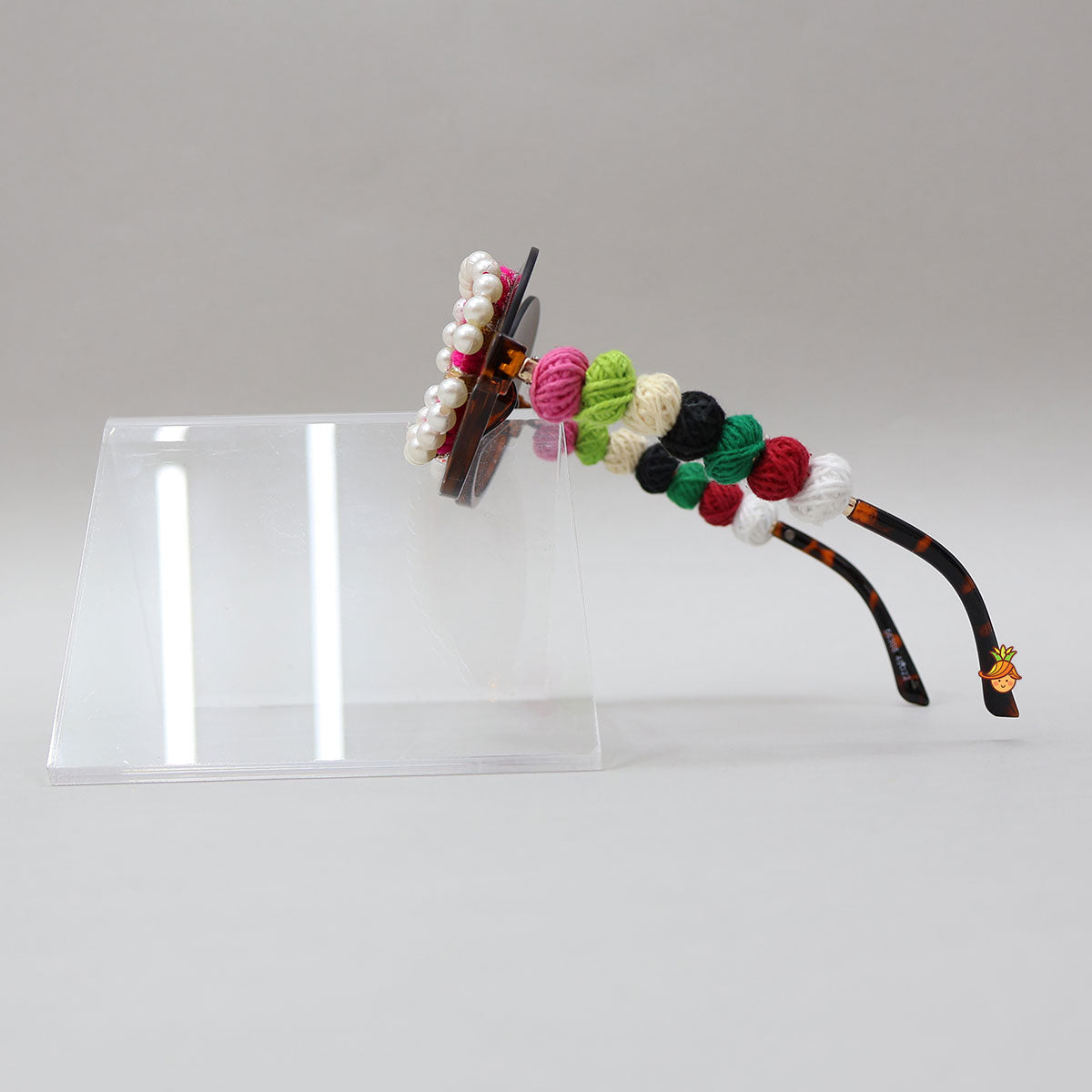 Single Pair Of Playful Thread Embellished Sunglasses For 3+ Years