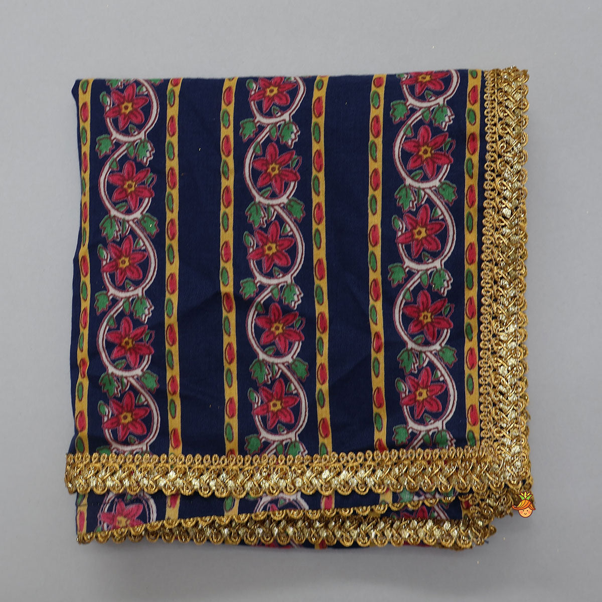 Strappy Crop Top And Matching Lehenga With Dupatta