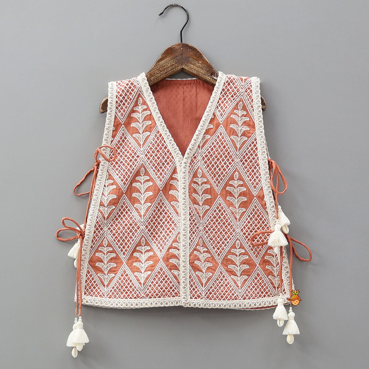 Pre Order: Top With Thread Embroidered Overlay Cape And Flared Lehenga