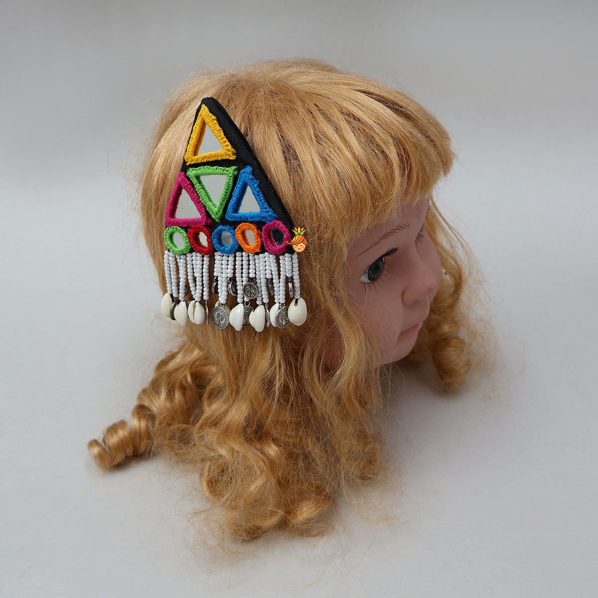 Colourful Mirror Work Hair Clip