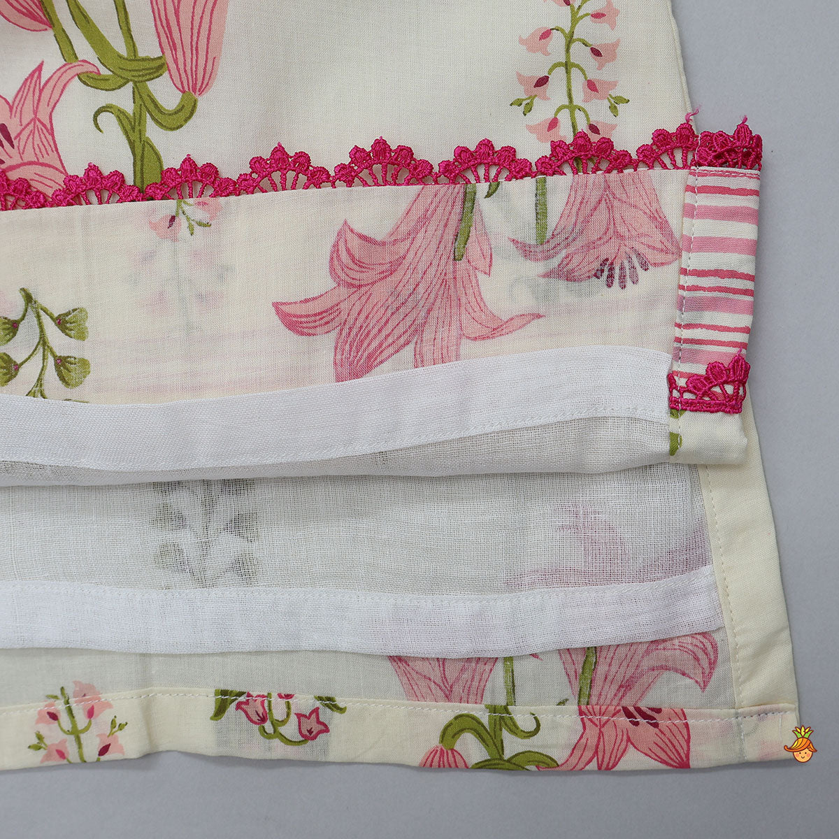 Pre Order: Soft Cotton Floral Printed Kurti With Salwar And Dupatta