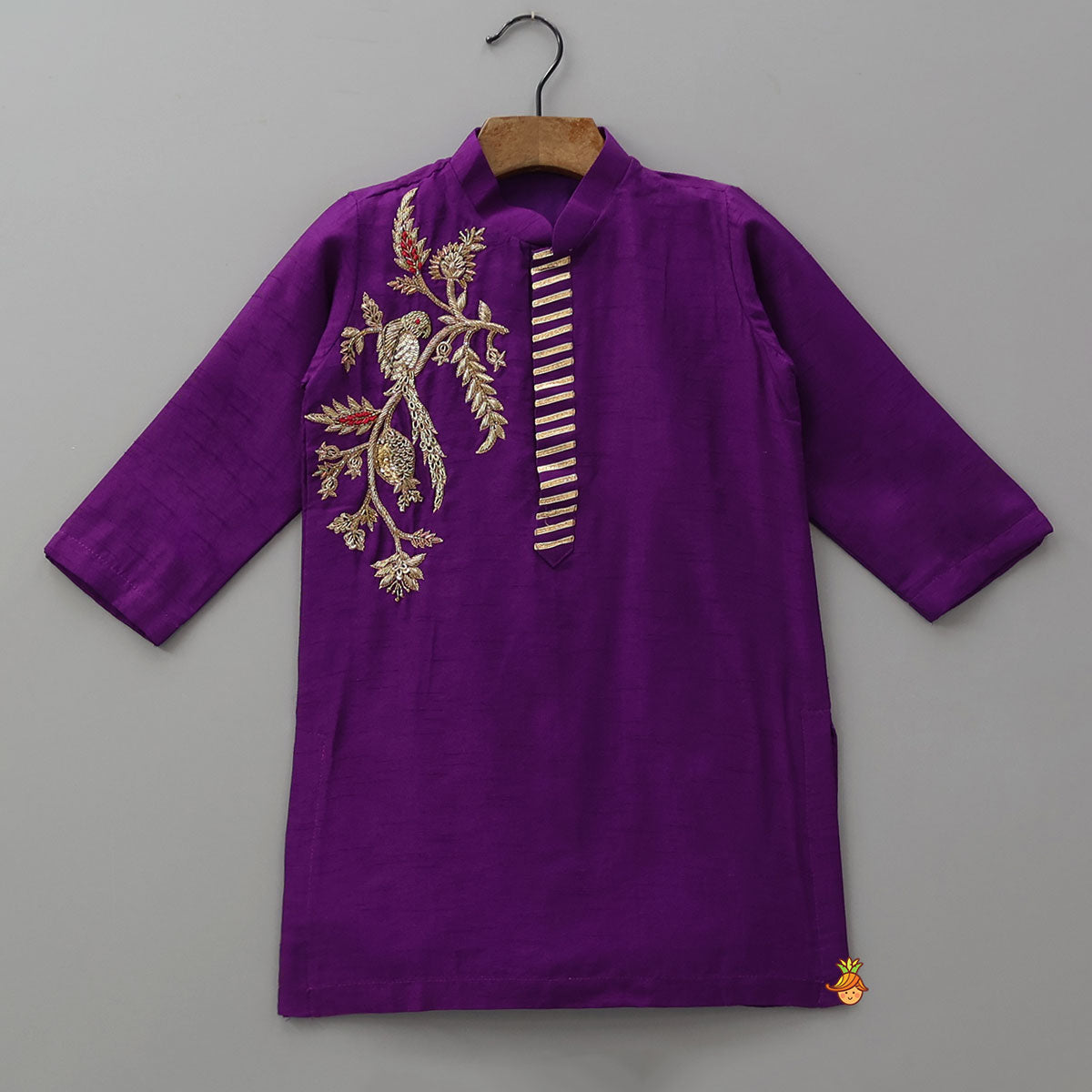 Pre Order: Charmingly Embroidered Kurta And Churidar